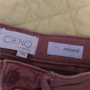 Anthropologie Chino Relaxed Pants in Tan